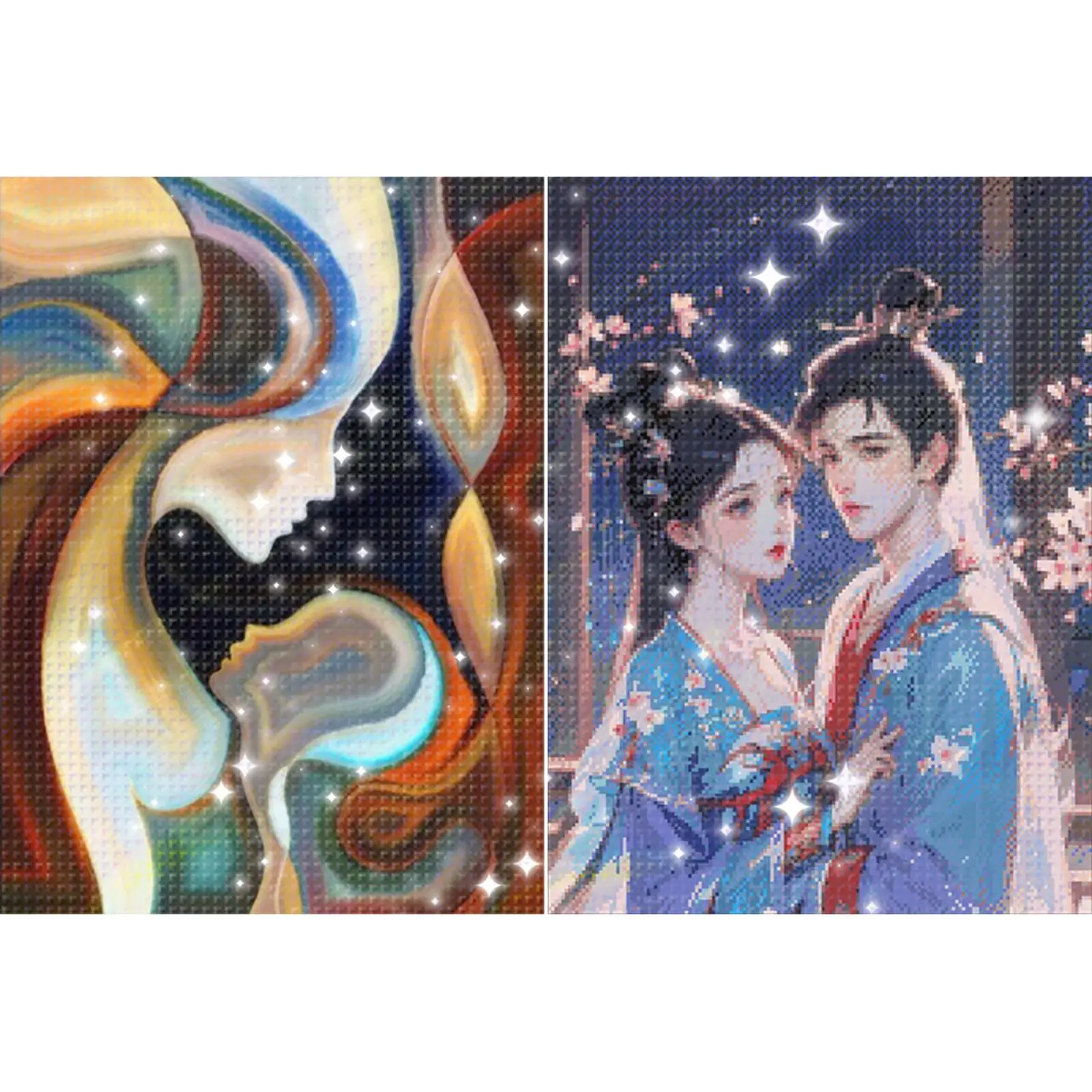 

Full Embroidery Beaded Figure 9CT DIY Beadwork Kit for Living Room Bedroom Decor