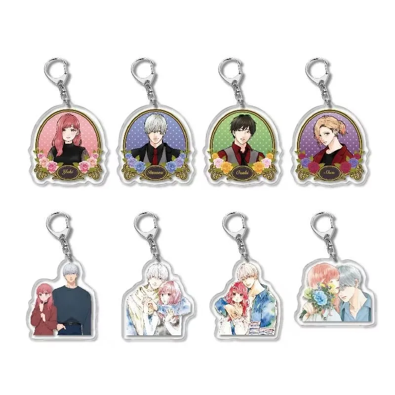 أنيمي الإصبع اللمس المفاتيح يوكي Itose Itsuomi Yubisaki إلى Renren Signos De Afecto الاكريليك الشكل كيرينغ قلادة الهدايا