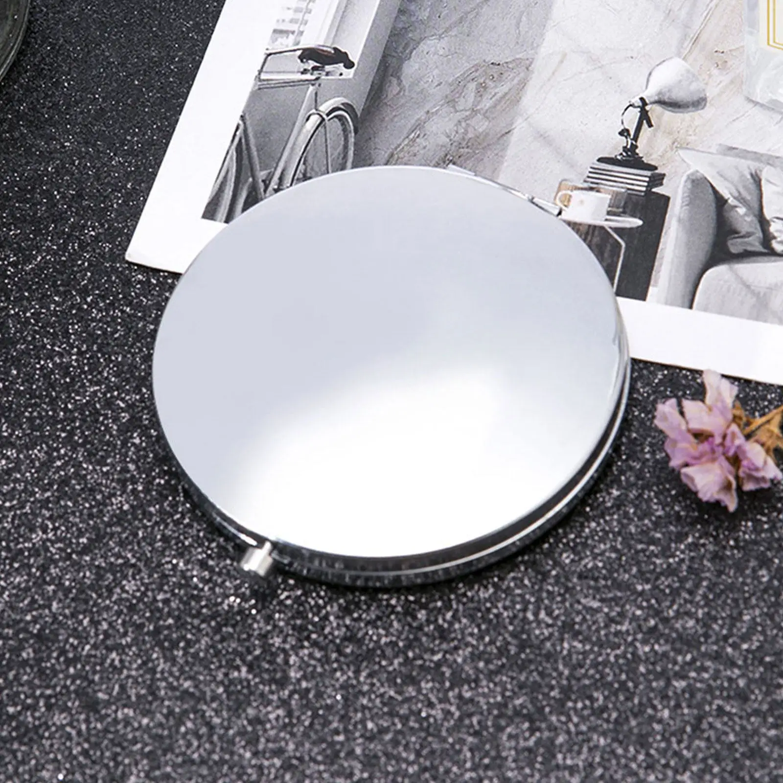 

Portable Makeup Small Foldable Dual-Side For Travel Women Cosmetics Tool Handheld Folding Compact Mirror Portable Cosmetics