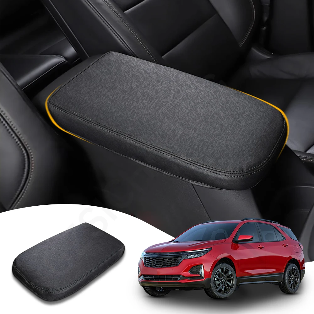 

For Chevy/Chevrolet Equinox 2018-2022 2023 Accessories Armrest Box Cover Center Console Pad Waterproof Leather Protector Covers