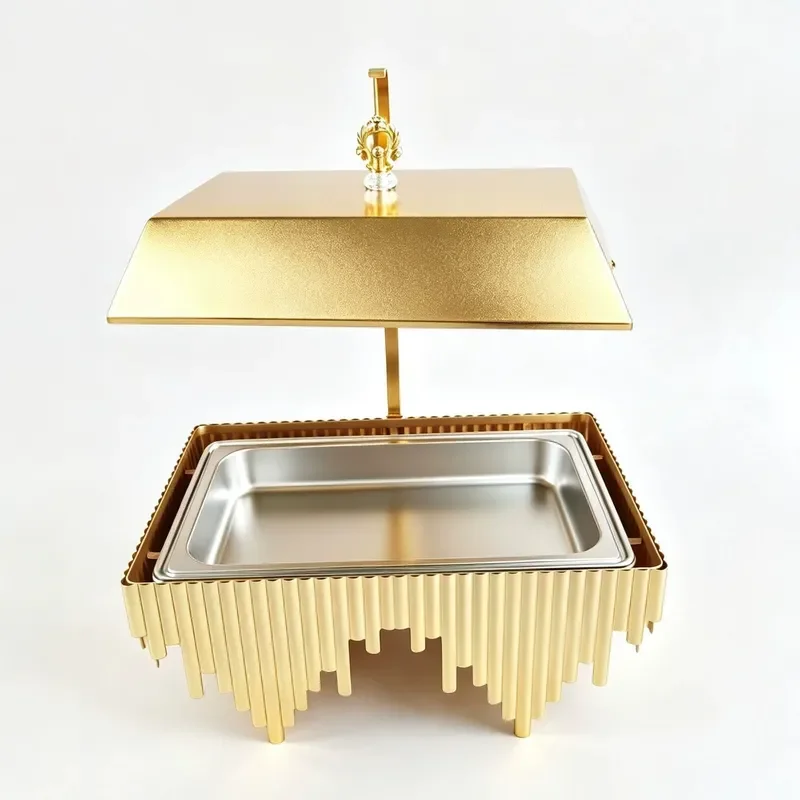 8L Stainless Steel Chafing Dish Buffet Warmer Hanging Cover Food Server for Hotel Restaurant Catering Equipment Wholesale