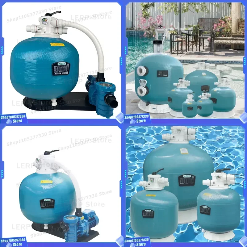 Portable Swimming Pool Filter Pump System Sand Filtration Kit for Fish Pond Water Cleaning Equipment Outdoor Garden Use Sand