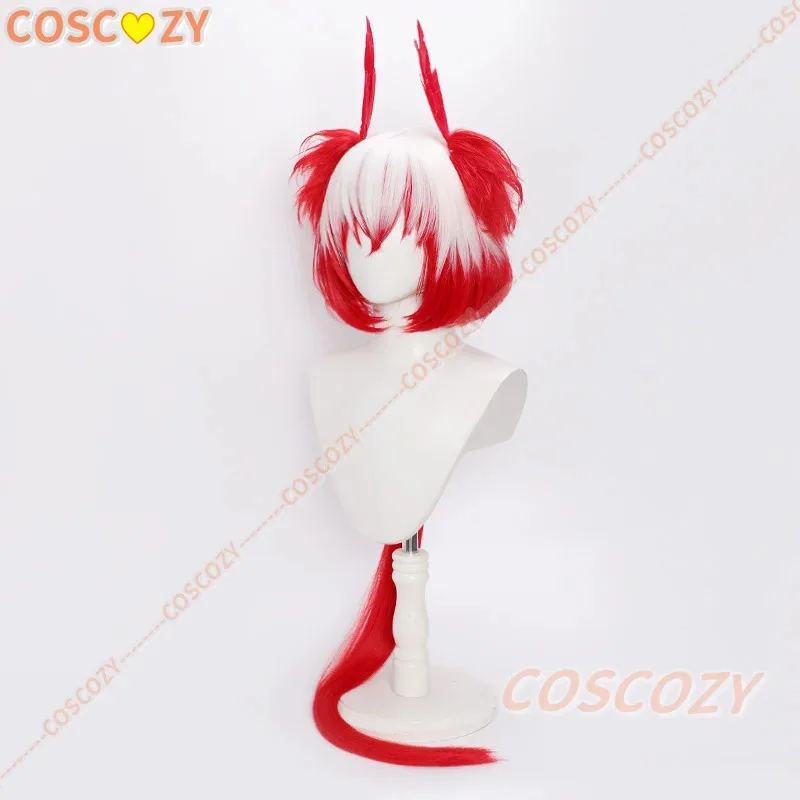 

Arknights Fiammetta Cosplay Wig Red Mixed White Long Woman Hair