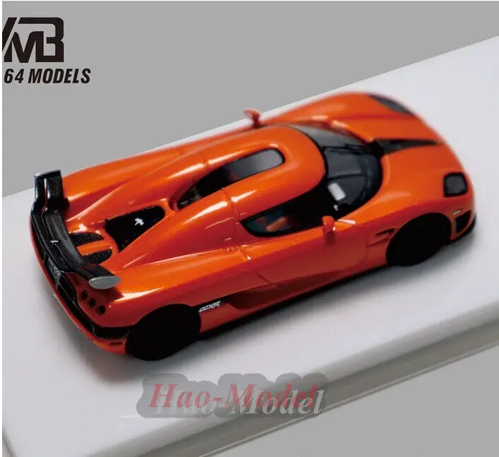 VMB 1/64 For Koenigsegg CCXR Resin Diecast Model Car Simulation Toys Boys Birthday Gifts Hobby Display Ornaments Orange