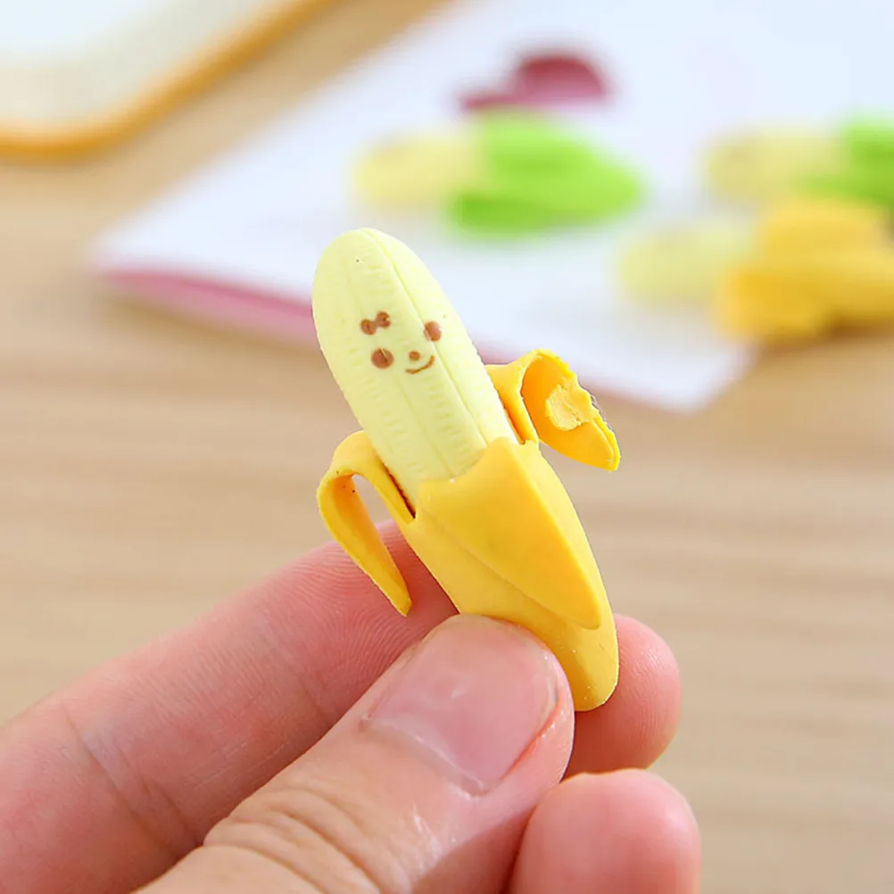 

20 Pcs Bananas Are Like Rubbing Erasers Pencil Rubber Funny Creative Stationery