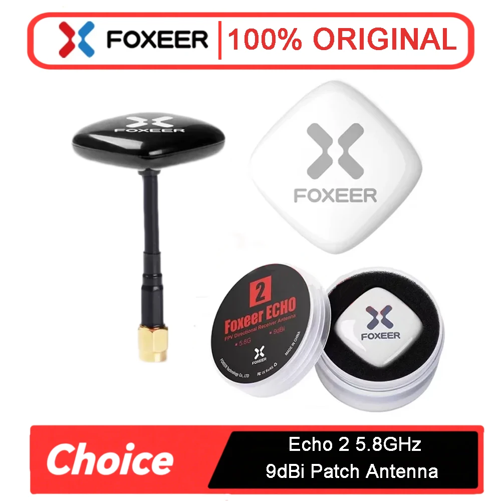 

Foxeer Echo V2 2 5,8 ГГц 9 дБи патч-антенна LHCP RHCP для радиоуправляемых самолетов FPV Racing Freestyle Drones VTX VRX Goggles Monitor