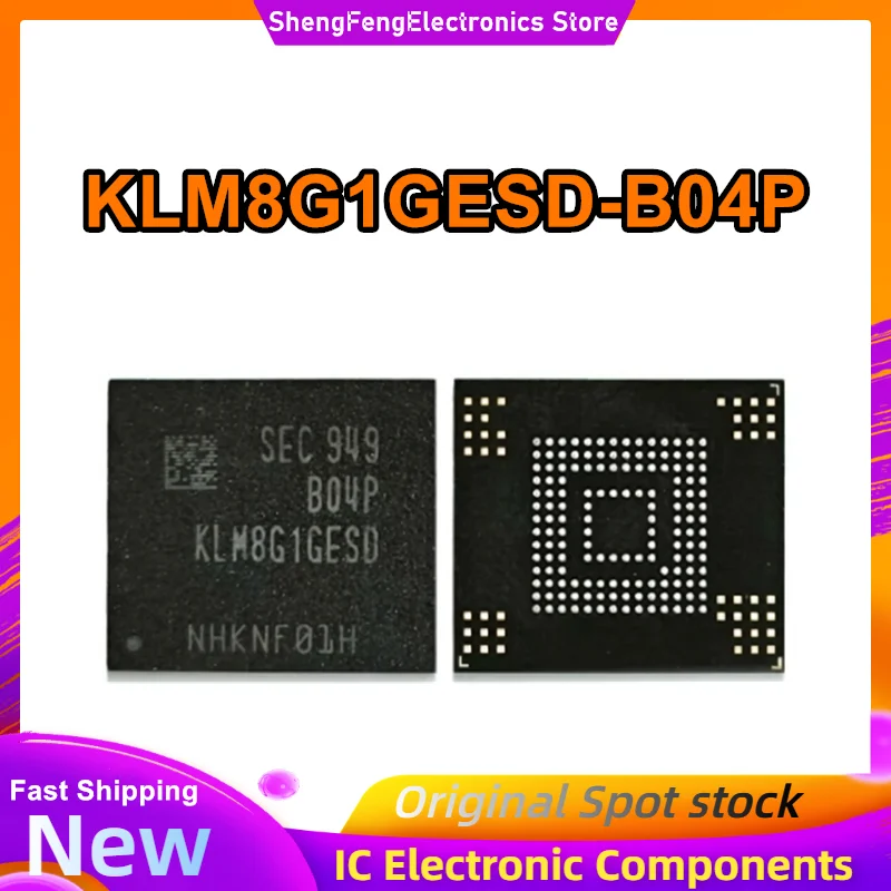 

KLM8G1GESD-B04P 8GB industrial grade eMMC V5.1 font library 0-10 New Original in Stock