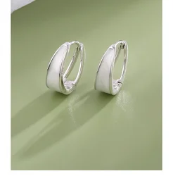 New Bowknot Star Stud Earrings for Women Sparkling White Enamel Tassel Dangle Earring Fashion Jewelry Gift