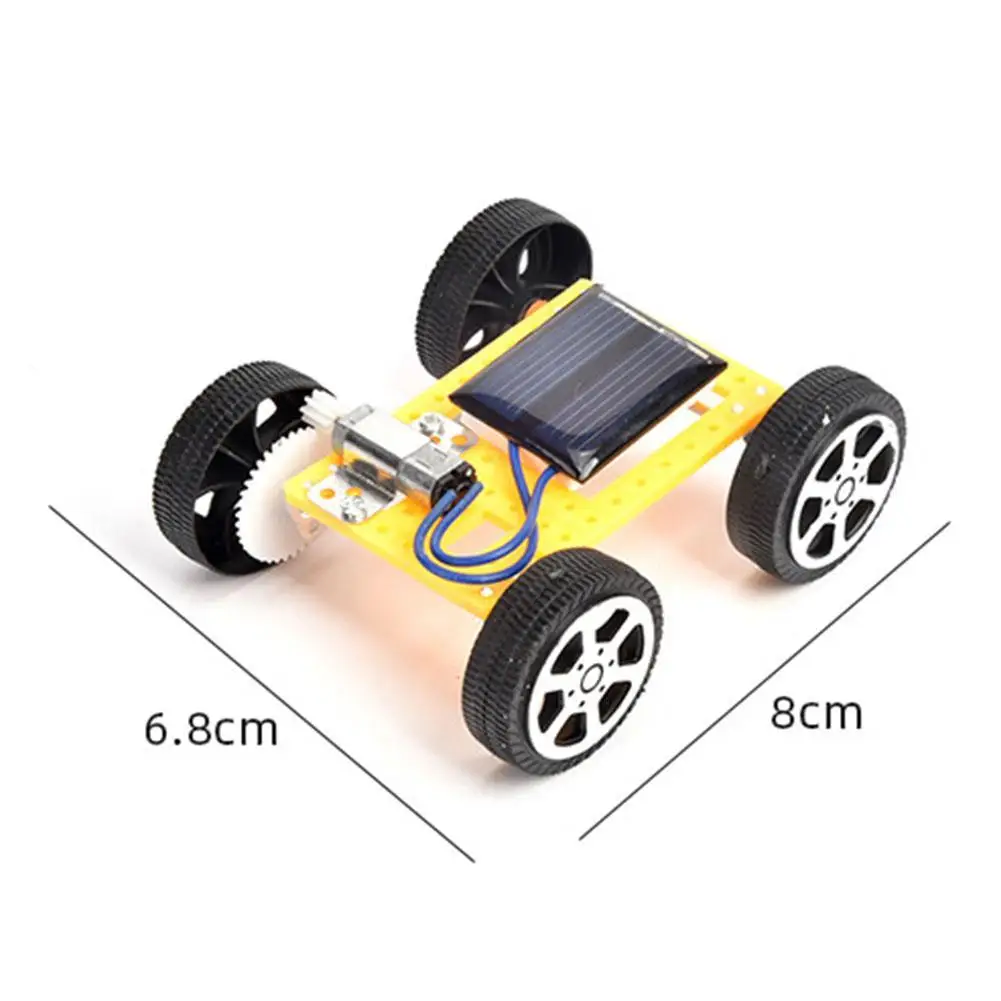 DIY Toys For Children 1 Set Mini Solar Powered Toy Car ABS Kit Child Educational Funny Gadget Science Experiment Toys