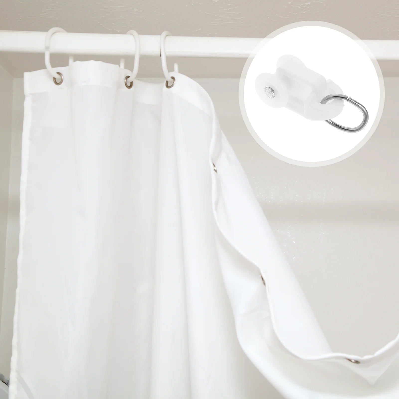 

Curtain 50PCS L Shape Mute Hook Pulley Track Ball Decorative Window Curtain Accessories Home