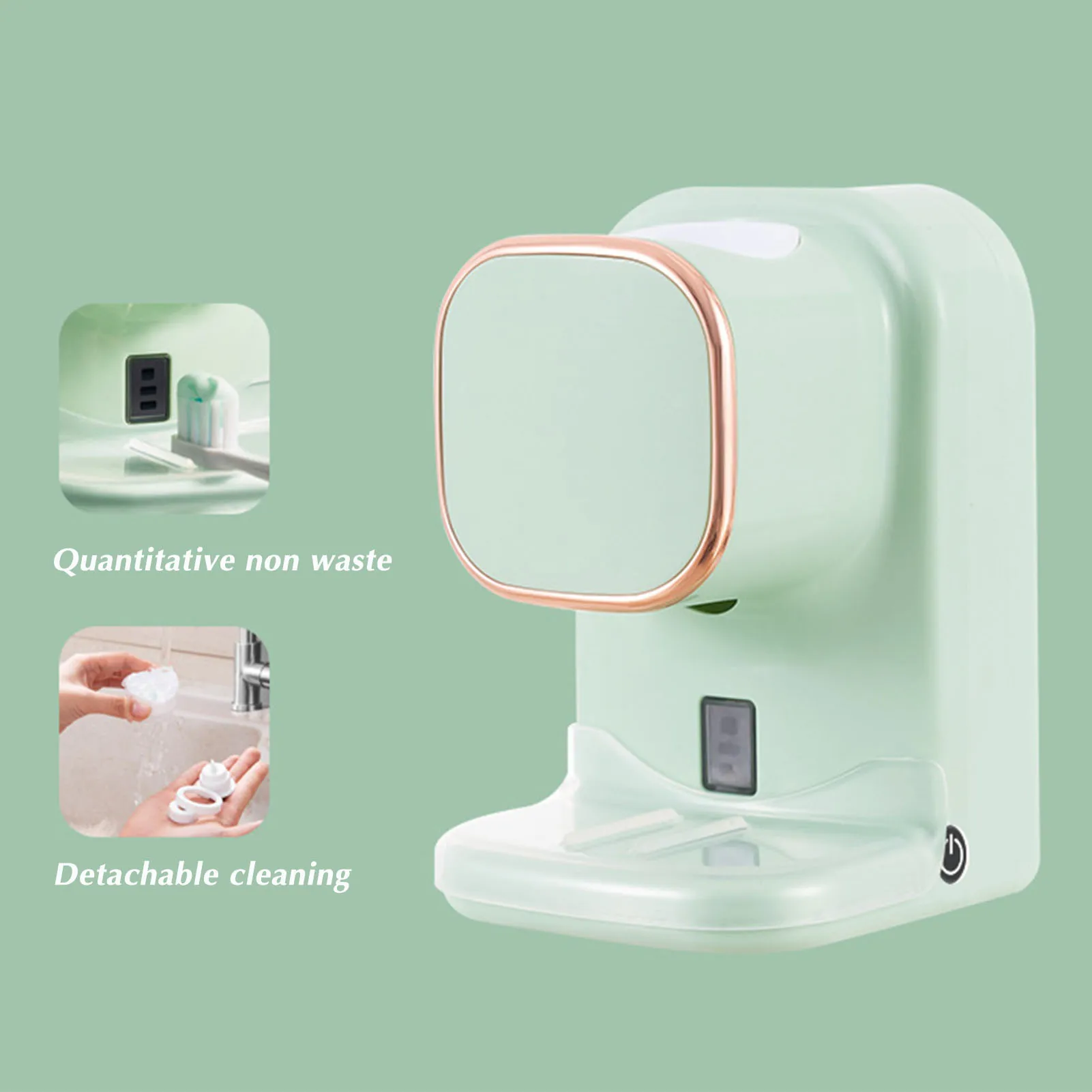 ABS Toothpaste Dispenser for Bathroom Kids Family Automatic Squeezer Sensor Electric Wall Mount USB Rechargeable Tool