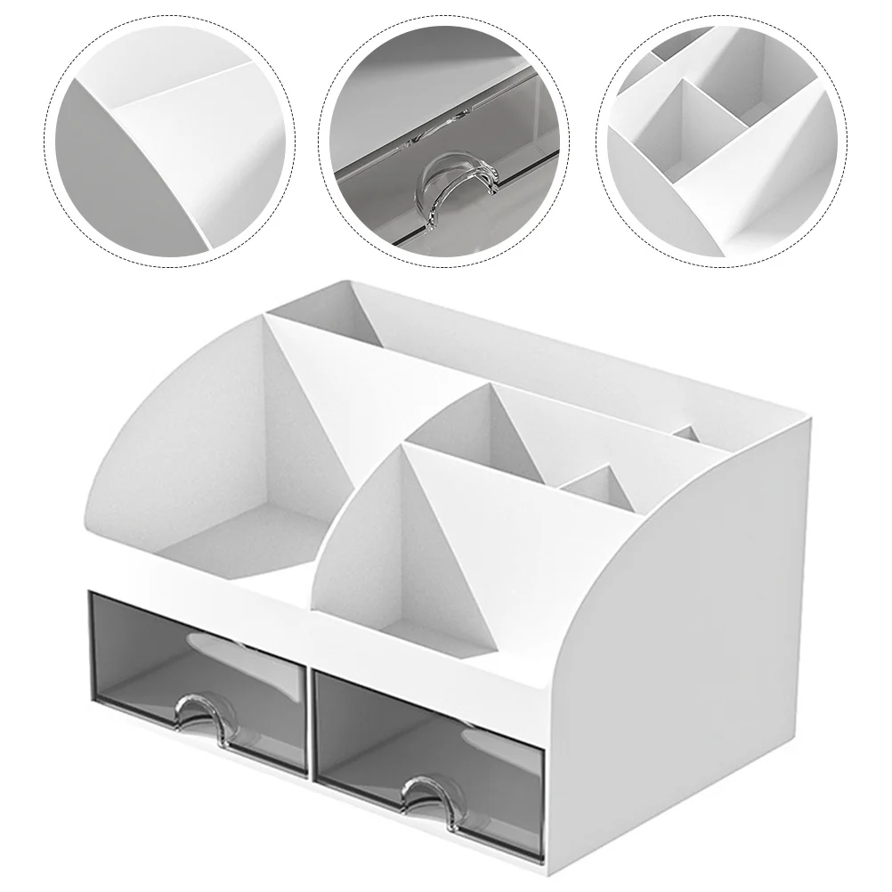 

Multifunctional Drawer Storage Box Desktop Stationery Holder for Office Supplies Pen Container Ruler Organizer Tape Display Case