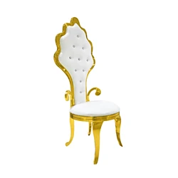 Wholesale Royal Event Gold Armrest Bridal Couple Chairs for Weddings