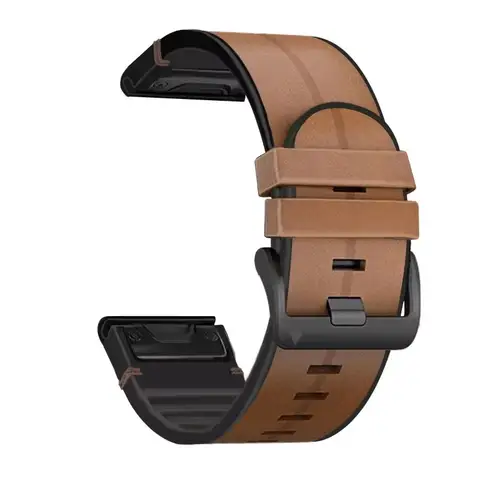 Garmin Fenix 7X 7 Pro 5 5X 6 6X/Epix Gen2 51/47mm 시계 밴드 액세서리 QuickFit 26 22mm 용 정품 가죽 실리콘 손목 스트랩