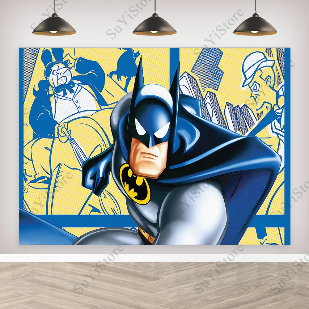 Pano De Fotografia De Super-Herói, Batman, DC Comics, O Cavaleiro das Trevas, Decoração de Aniversário, Bandeira, Foto de fundo