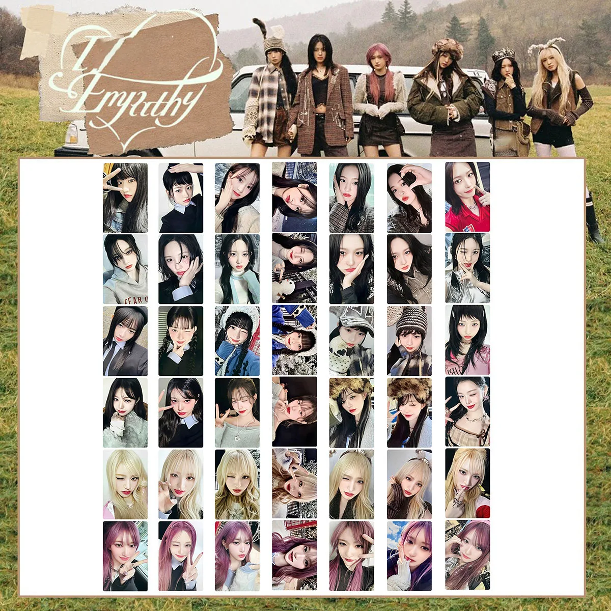 6 Pçs/set Kpop Wonyoung Yujin Empathy 3o Álbum Photocards Lista Digipack E EUA MD Ver Selife Lomo Cartões Rei Gaeul Liz Fãs Presentes