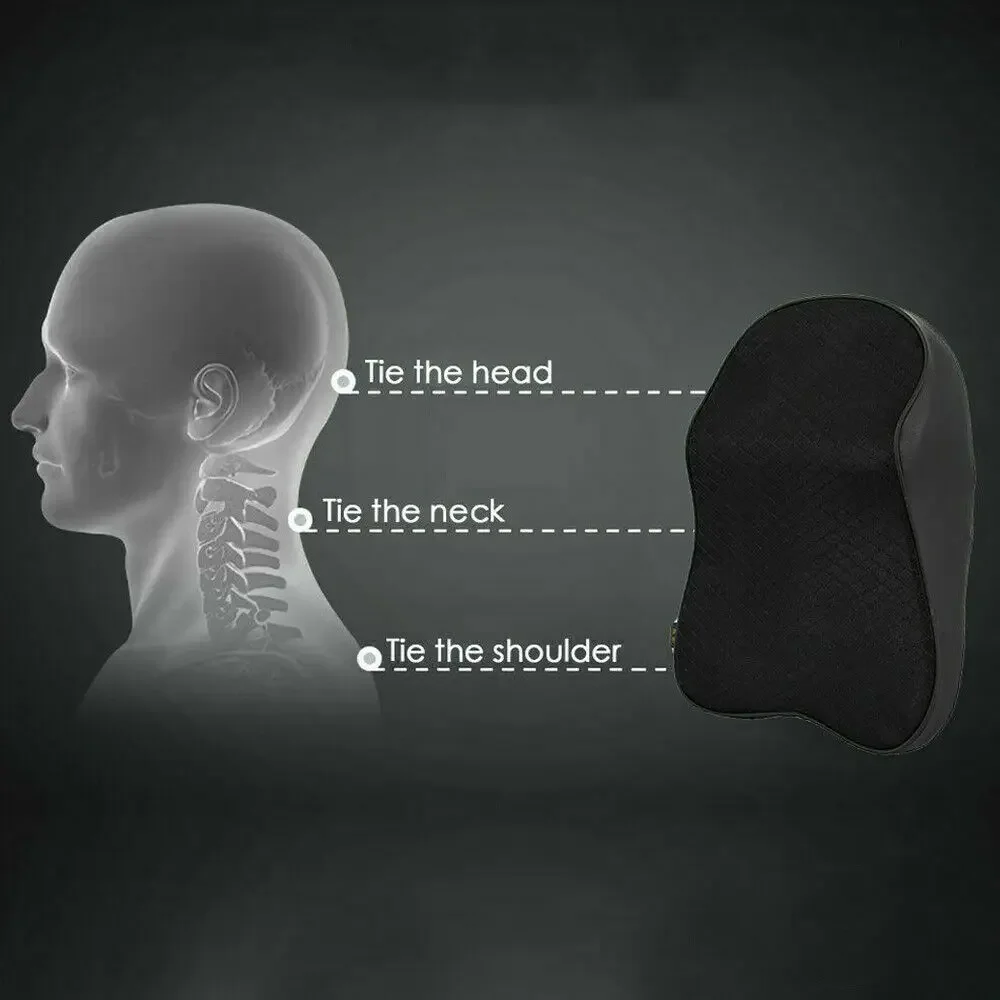 Parts Car Headrest Replacement Seat Support Universal Cushion 1X Accessory Black Head Memory Foam Neck Durable