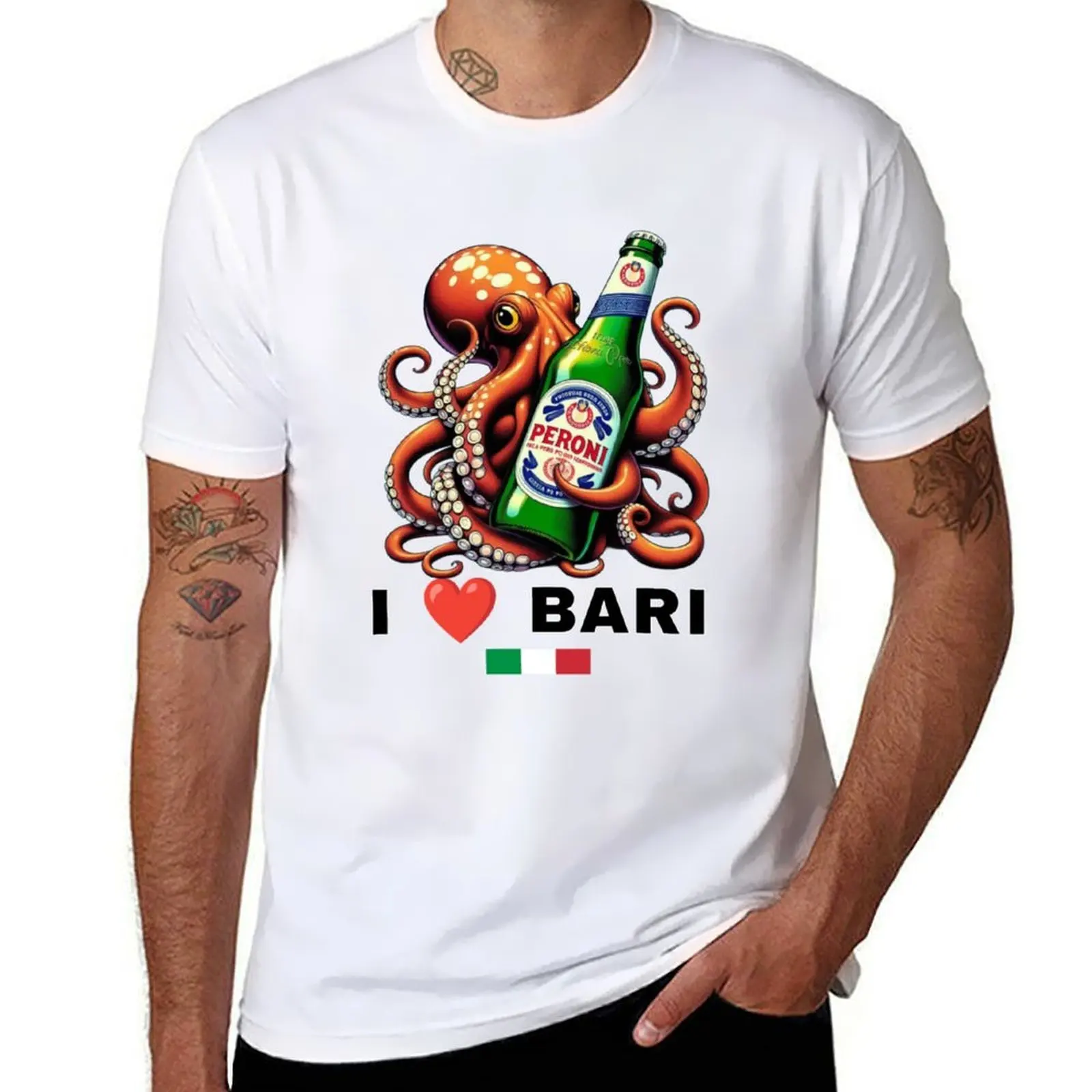 

Bari i love you T-Shirt cotton t shirts high quality essential t shirt T-Shirt