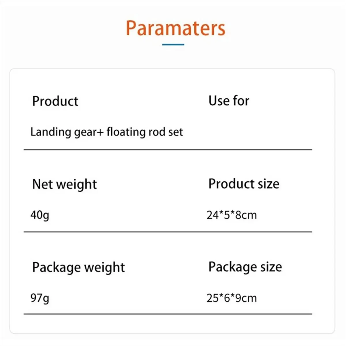 Landing Skid Float Kit Expansion for Mini 4 Pro/Mini 3 PRO/Mini 3 Landing Skid Float Kit plastic+foam