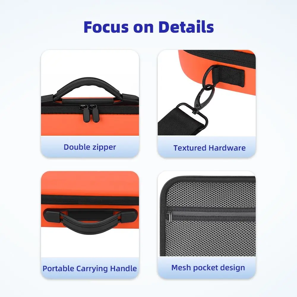 EVA Drone Carrying Case Waterproof Shockproof Remote Controller Storage Bag Drone Accessories with Shoulder Strap for DJI Neo