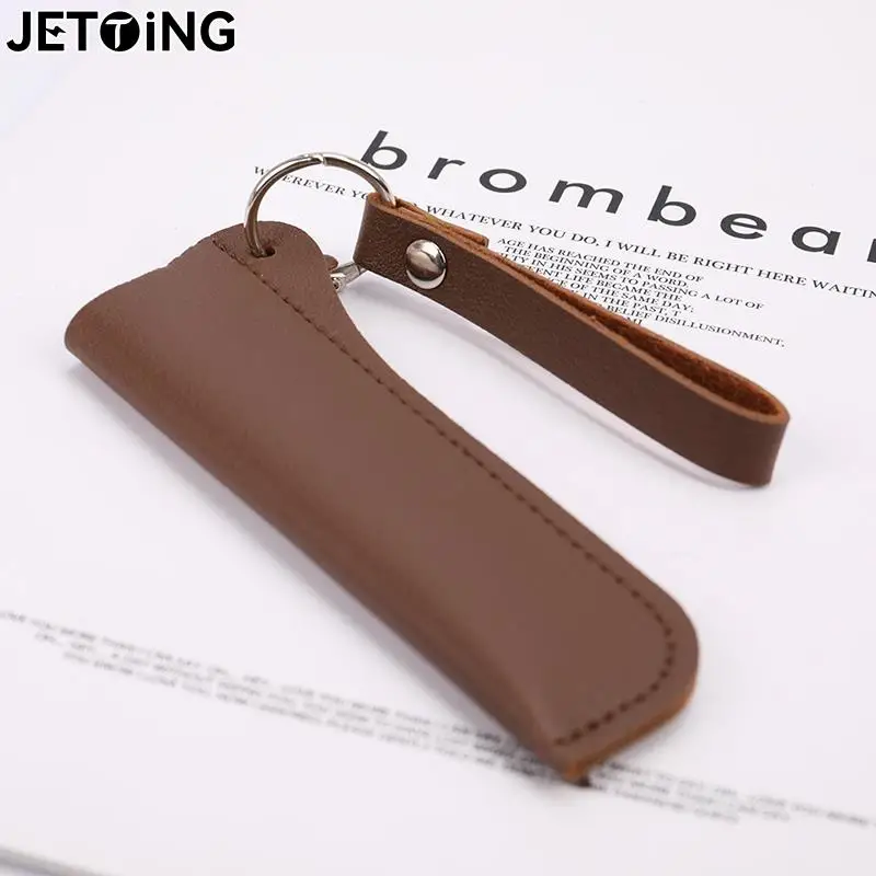 

Fold Knife First Layer PU Leather Cowhide Straight Knife Case Sheath Knife Cover Case Sheath Waistband Belt Buckle