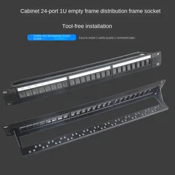 RJ45 24 port CAT.6 straight in distribution frame