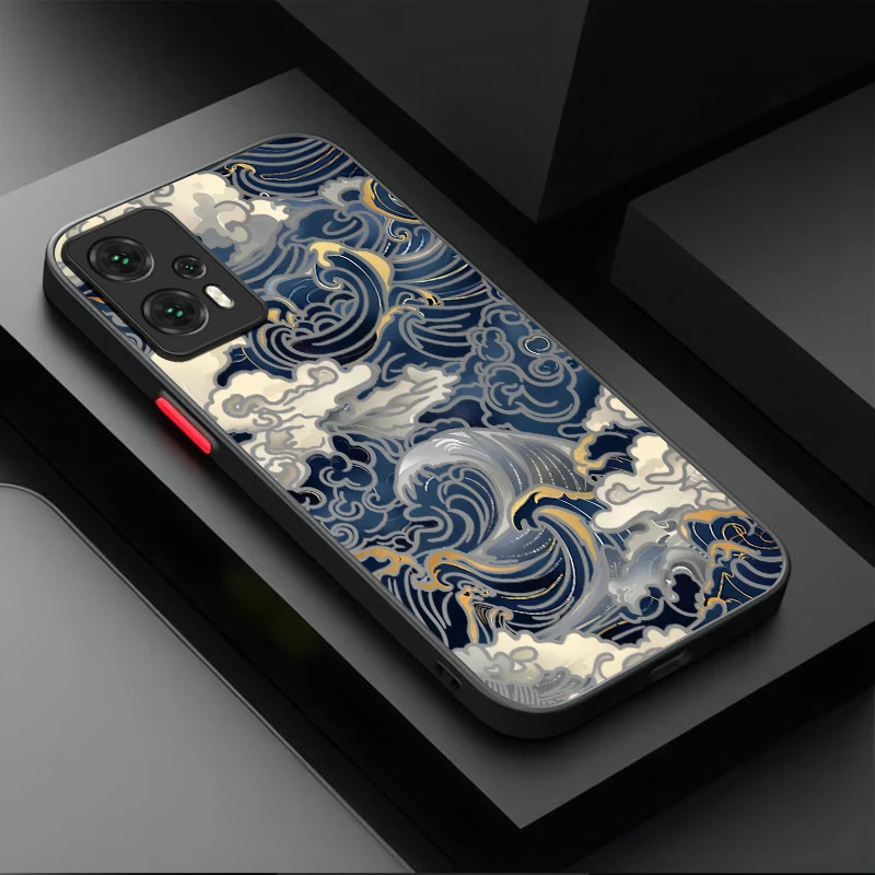 Ukiyo-e اللوحة الإبداعية ماتي جراب هاتف صلب ل Xiaomi 14T 13T 12T 11T 10T 9T Pro Mi 14 13 12 10 11 Lite 5G NE غطاء ممتص للصدمات #5