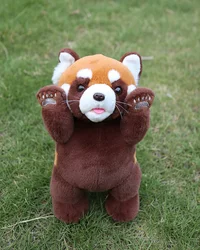 24CM High Real Life Red Panda Plush Toy Extra Soft Lesser Panda Stuffed Animal Toys Dolls Gifts For Kids Adults