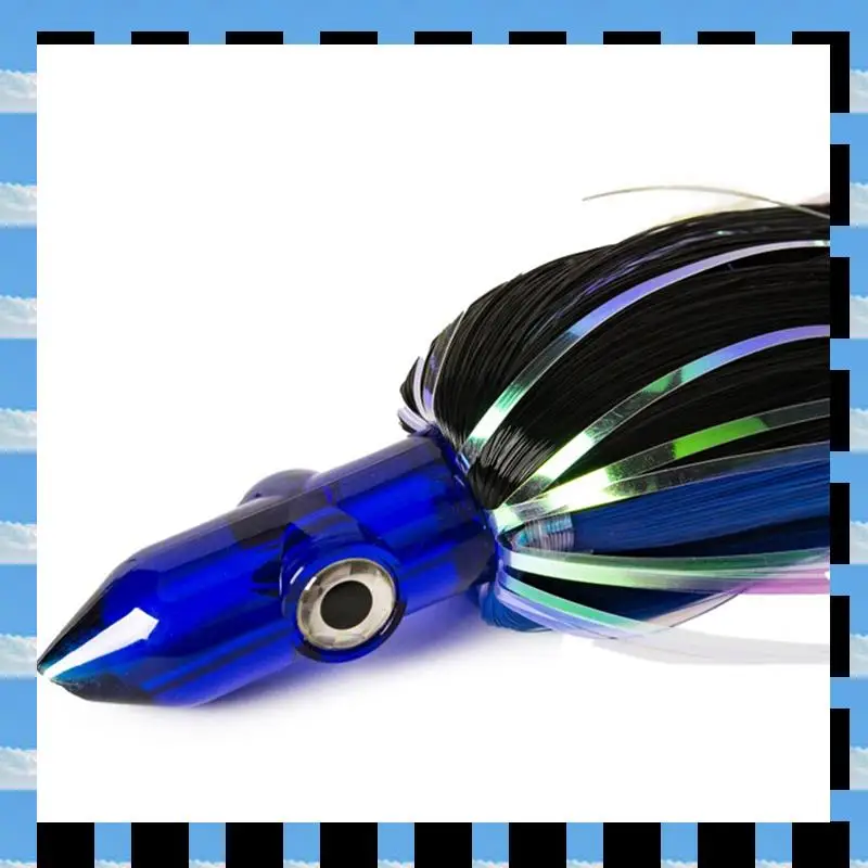 

9-Inch Medium Pass Acrylic Head Octopus Soft Bait Mylar Mylar Polyester Film Bionic Octopus Lure Purple-Black Easy To Use