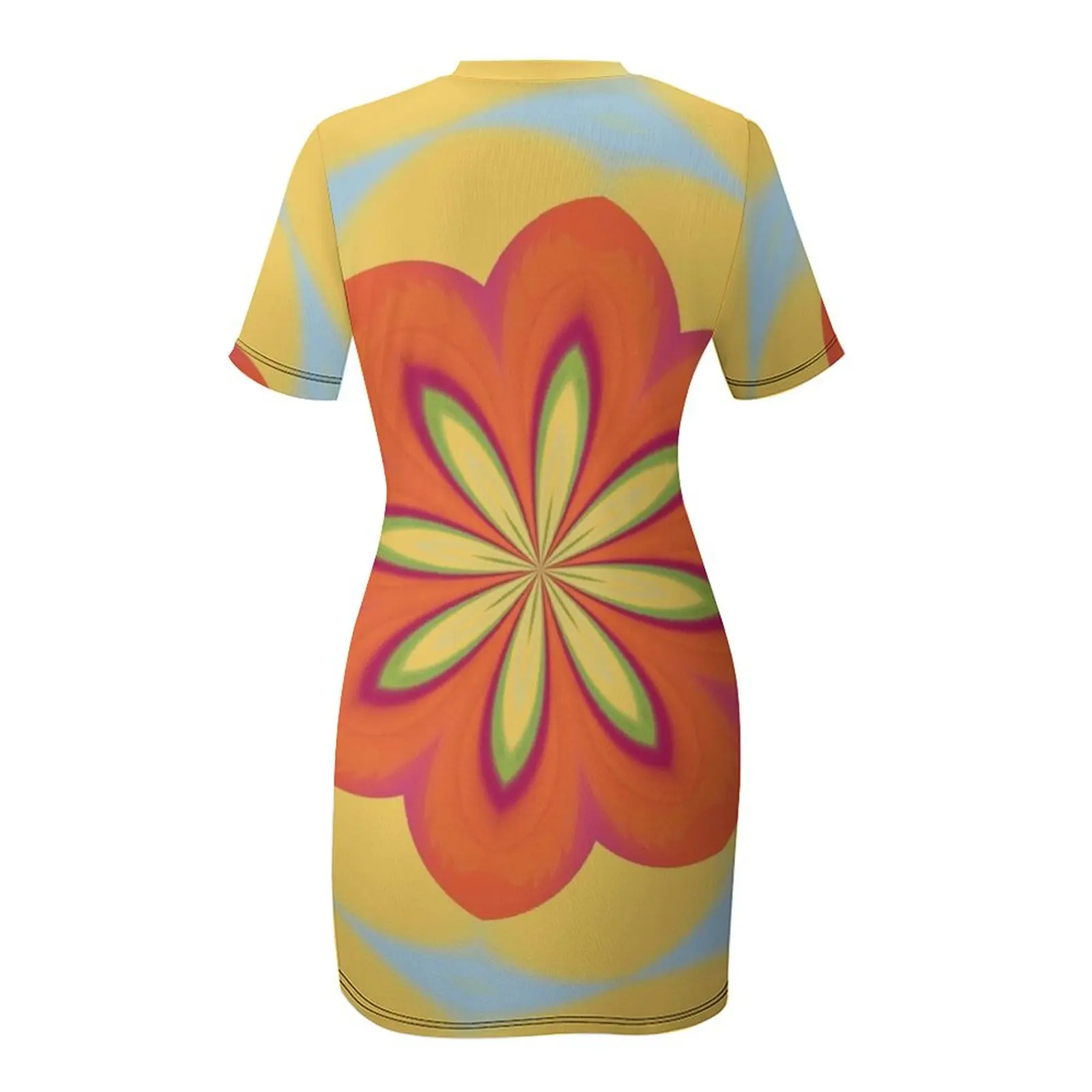 Psychedelic 60er Jahre Kurzarmkleid Ballkleid elegante Kleider für Frauen Luxus Frau Abendkleid Kleid