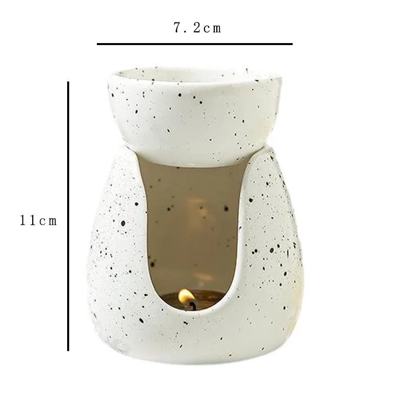 2 in 1 Ceramics Essential Oil Furnace Sandalwood Incense Burner 100ml Aromatherapy Censer REED DIFFUSER Split Body Essence Stove