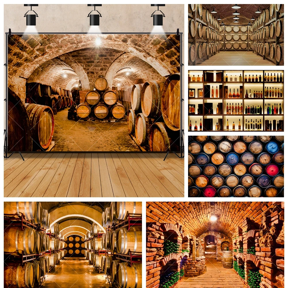 

Wine Cellar Wine Cabinet Wine Pavilion Bar Adults Temperament Photo Background Carnival Party Backdrop Custom Photo Poster Decor