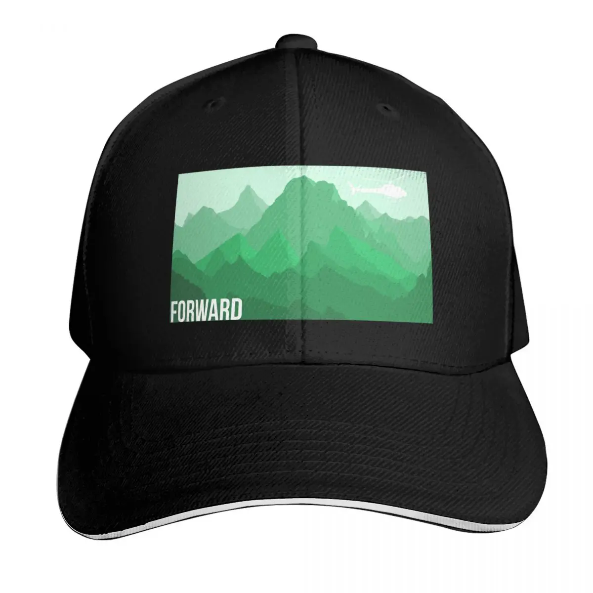 Forward Observation Baseball Cap Quick Dry Performance Cotton Twill Breathable Contrast Two Tone Brim