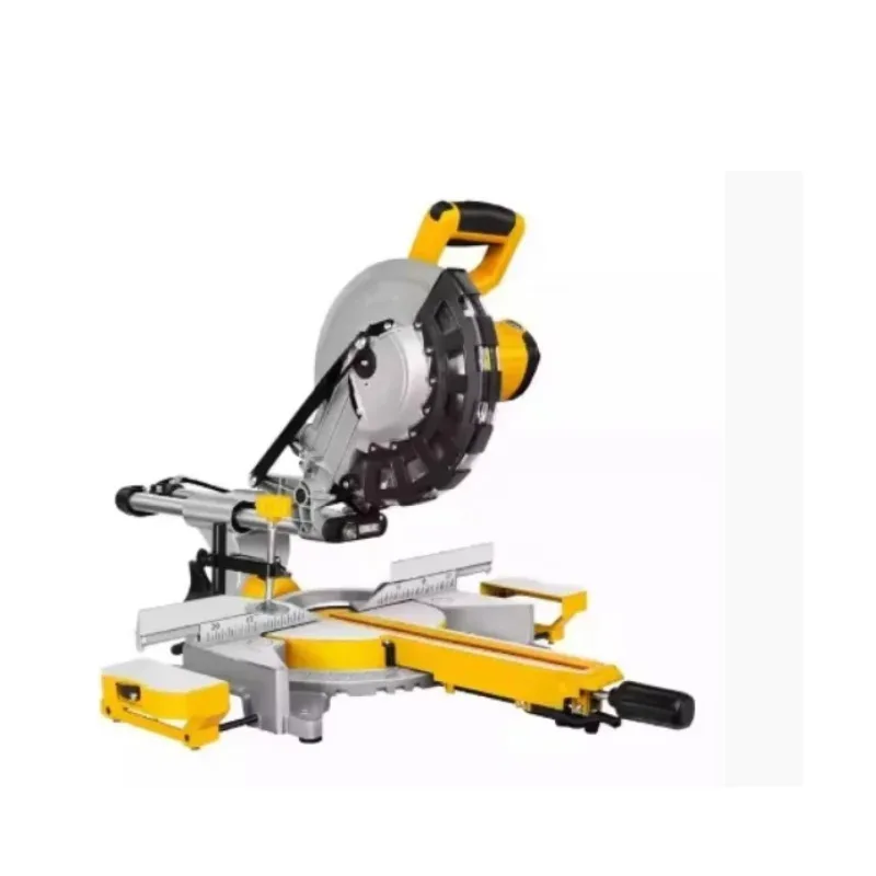 Laser Guided Single Sliding Miter Saw Positioning System for Wood Aluminum And Plastic Cutting - Aim And Cut Precision Tool