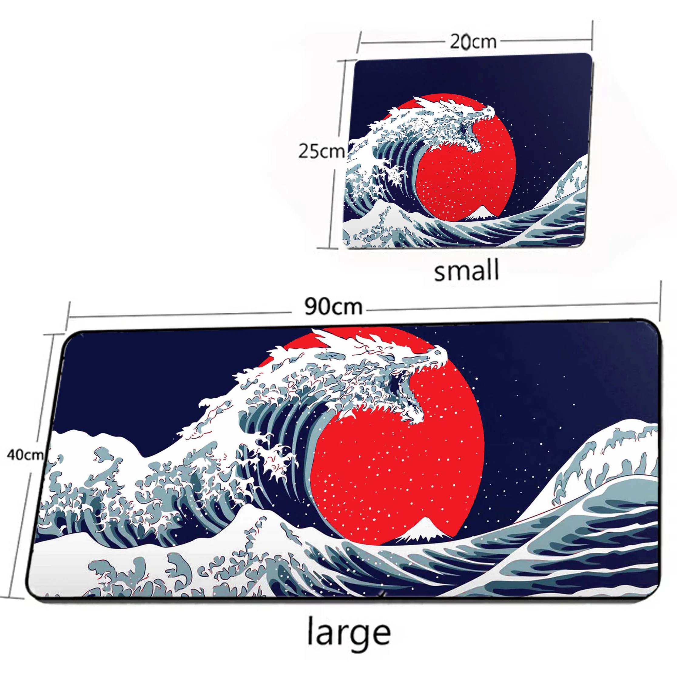 

Great Wave Off Mouse Pad Gaming Setup Accessories Mousepad XXL Anti-slip Desk Mat Locking Edge Mouse Pads Notebook Keyboard Mat