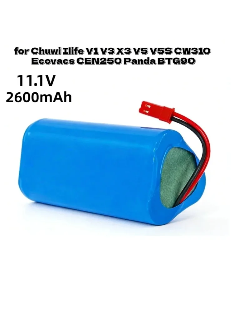 

High Capacity11.1V 4000mAh 12V Li-ion Battery Durable Long Life for Chuwi Ilife V1 V3 X3 V5 V5S CW310 Ecovacs CEN250 Panda BTG90
