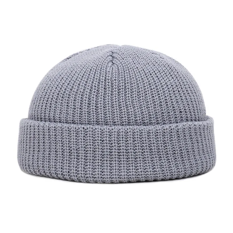 Knitted Hat for Men & Women Caps Wool Fashion Simple Warm trend Beanies Solid Autumn Winter Beanie Cap Trendy Style