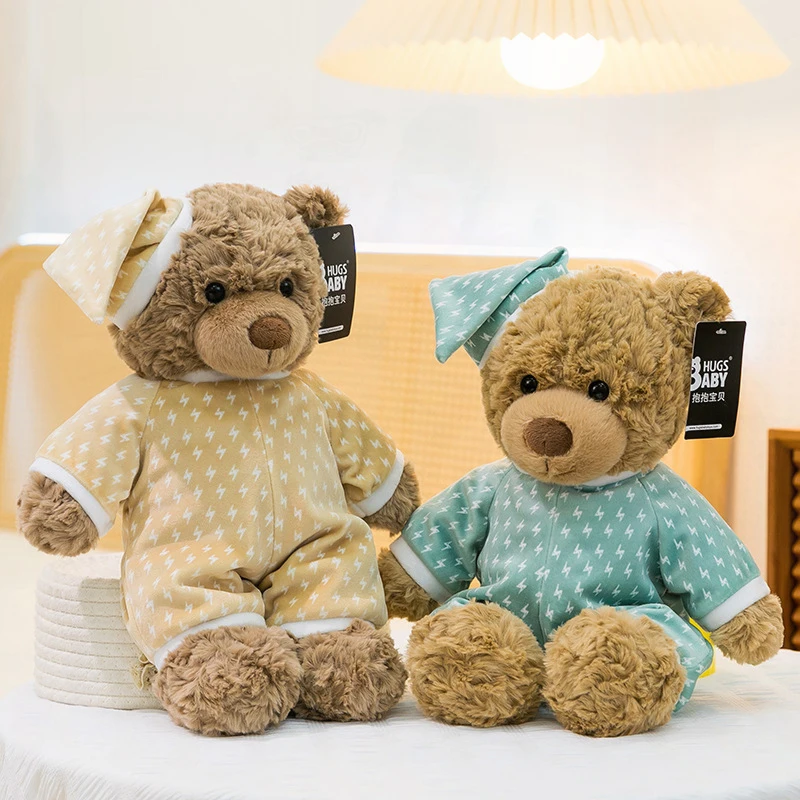 

Kawaii Plush Toy Stuffed Doll Barcelona Bear Pajamas Version Cute Peggie Plushie for Kids Birthday Gift Soft Comfort Companion