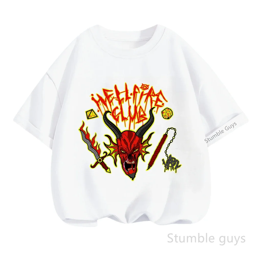 

Летняя дышащая детская футболка с принтом «Стрэнджер Тингс», одежда для мальчиков, повседневная футболка для девочек, футболка с аниме-принтом, топы «Стрэнджер Тингс»