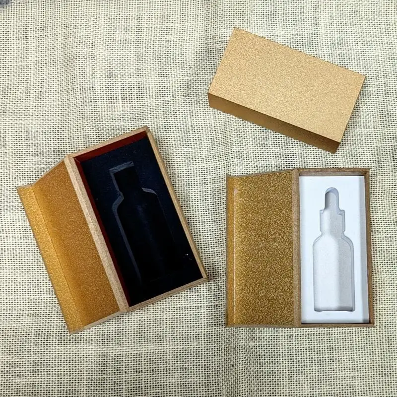 

10 шт./лот, бутылка эфирного масла, эссенция, жидкий пресс, лосьон, стеклянная субупаковка, пустые бутылки, упаковка, деревянная коробка, оптовая продажа