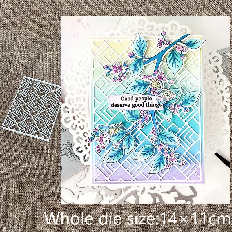 

New Design Craft Metal stencil mold Cutting Dies geo tiles frame decoration scrapbook die cuts Album Paper Card Craft Embossing