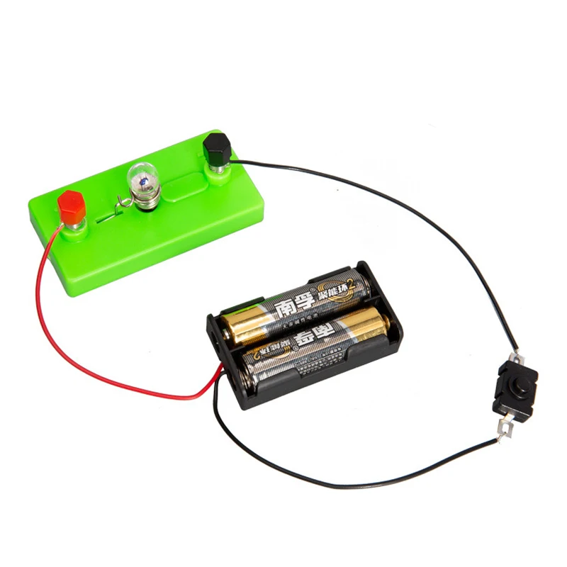 Electric Lamp Circuit Kids Science Toy Technology Gadget Physics Assembly 3D Puzzle Learning Educational Toys for Children