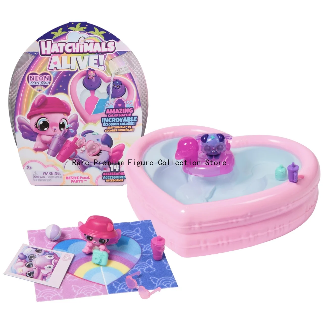Волшебное яйцо Hatchimals Alive Neon Rainbow Bestie — тематическая игрушка для вечеринки у бассейна, идеальная забавная игрушка для девочек