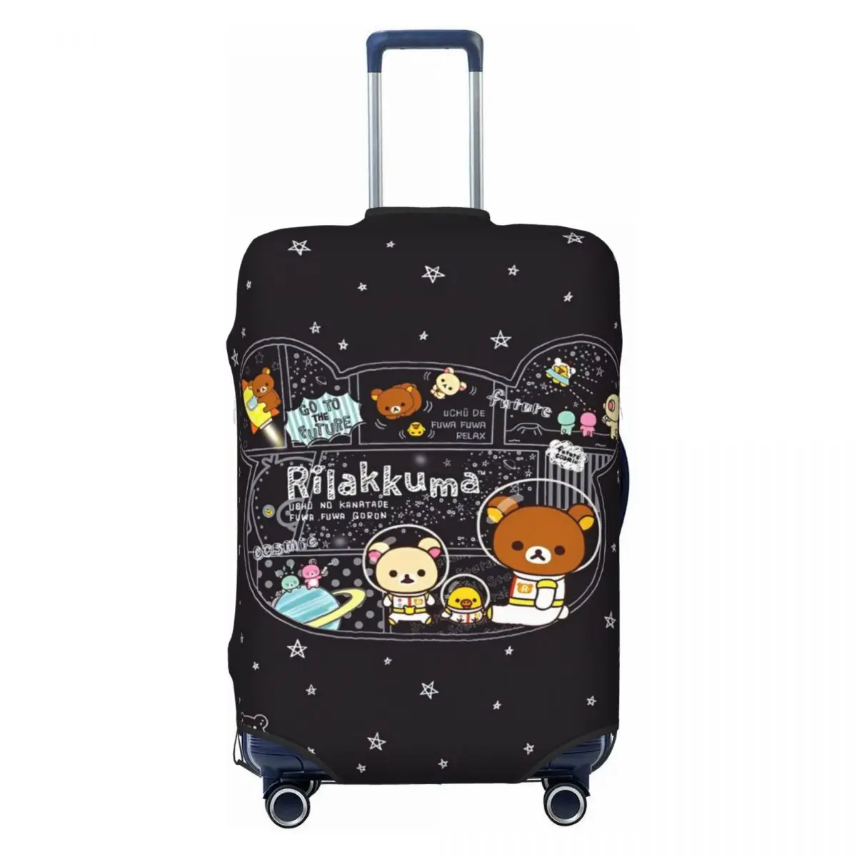 

Rilakkuma Cartoon Suitcase Cover Bear Animal Business Protection Holiday Strectch Luggage Supplies