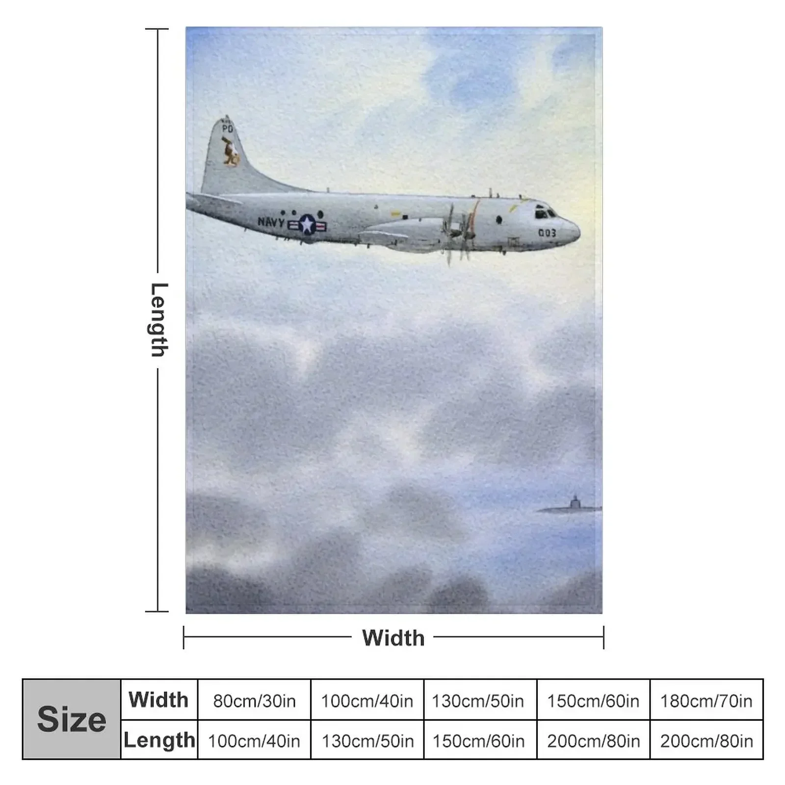 P-3 Orion Aircraft Throw Blanket Summer Beddings Warm Blankets