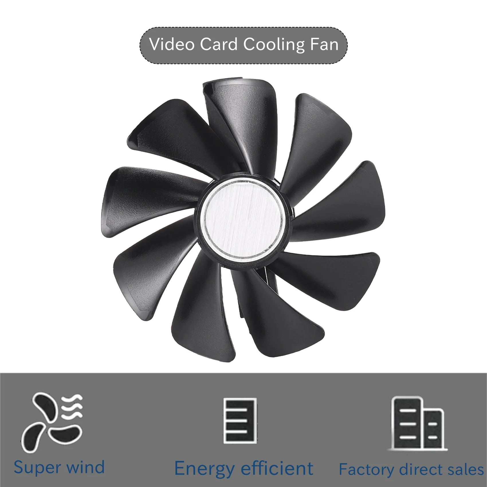 M07K-95Mm CF1015H12D DC12V Ventola di raffreddamento del dispositivo di raffreddamento della scheda video Sostituisci per Sapphire NITRO RX480 8G RX 470 4G GDDR5 RX570 4G/8G D5 RX