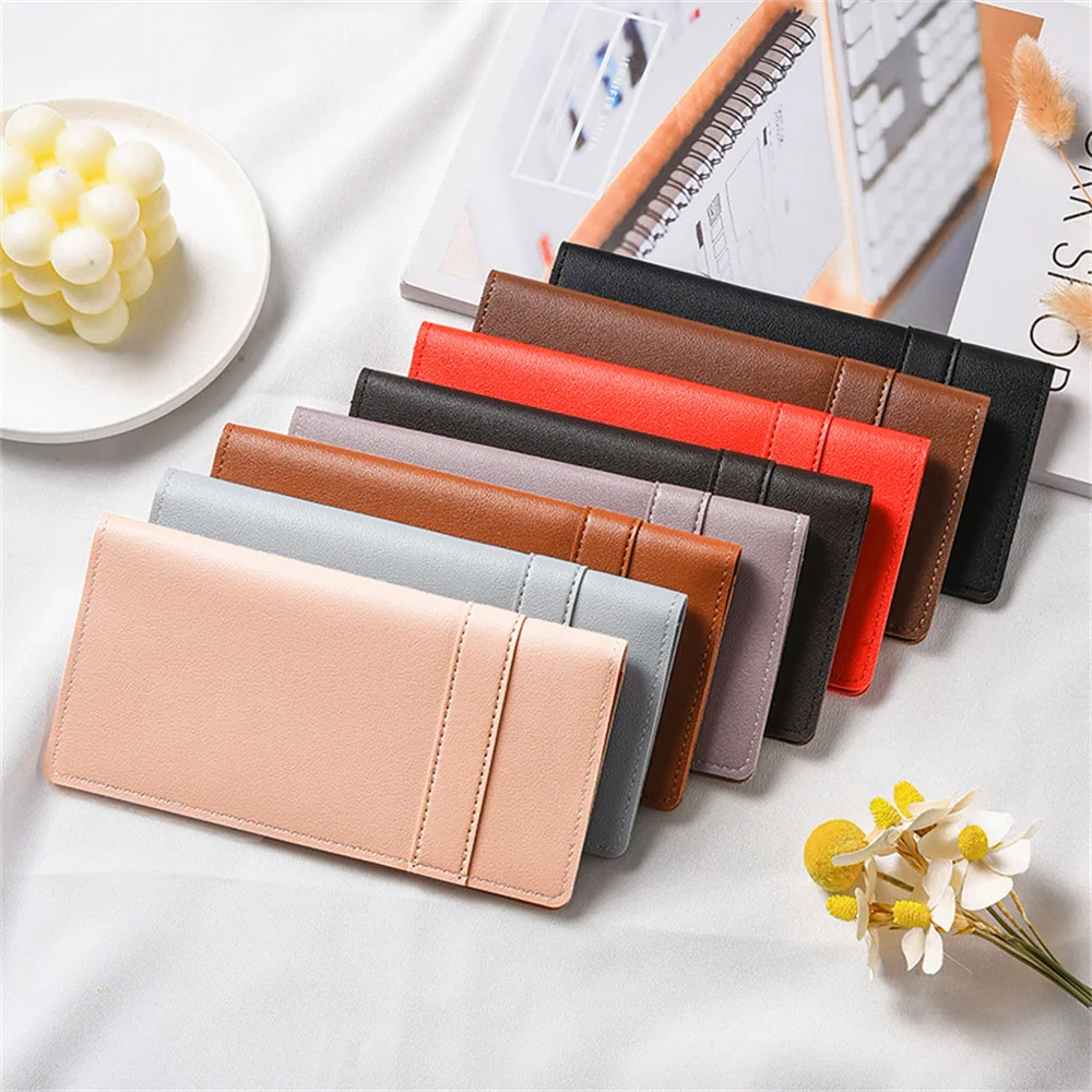 Creative Envelope Wallet Simple Fashionable Ultra-Thin Long Coin Purse Multiple Card Holder PU Leather Women Money Bag New