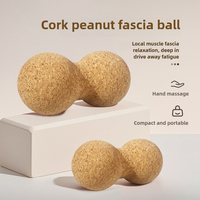Cork Peanut massage ball pilates yoga plantar fasciitistherapy ball Back muscleRelax Muscles Tension Release Therapy
