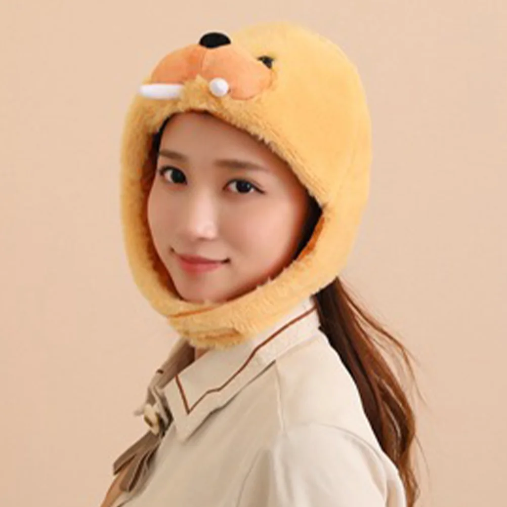 

Elephant Seal Hat Animal Headgear For Women Men Warm Winter Party Costume Cosplay Photo Prop Carnival Festival Accessory
