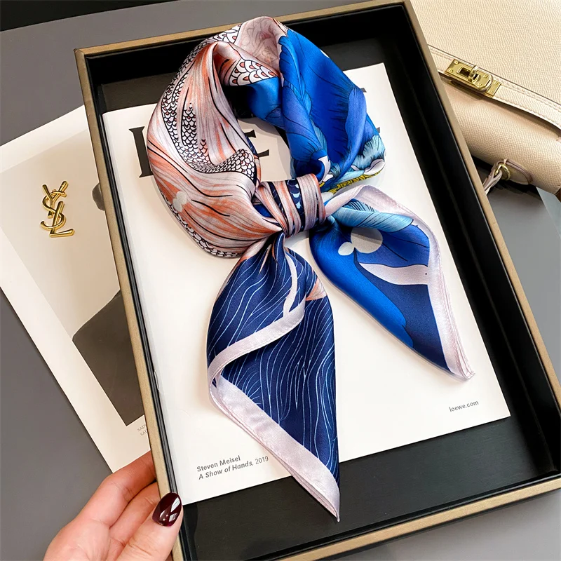 100% Real Silk Scarf New Natural Shawl Wraps Women Ladies Fashion Scarves Foulard Bandana Square Headband Hijab Pashmina